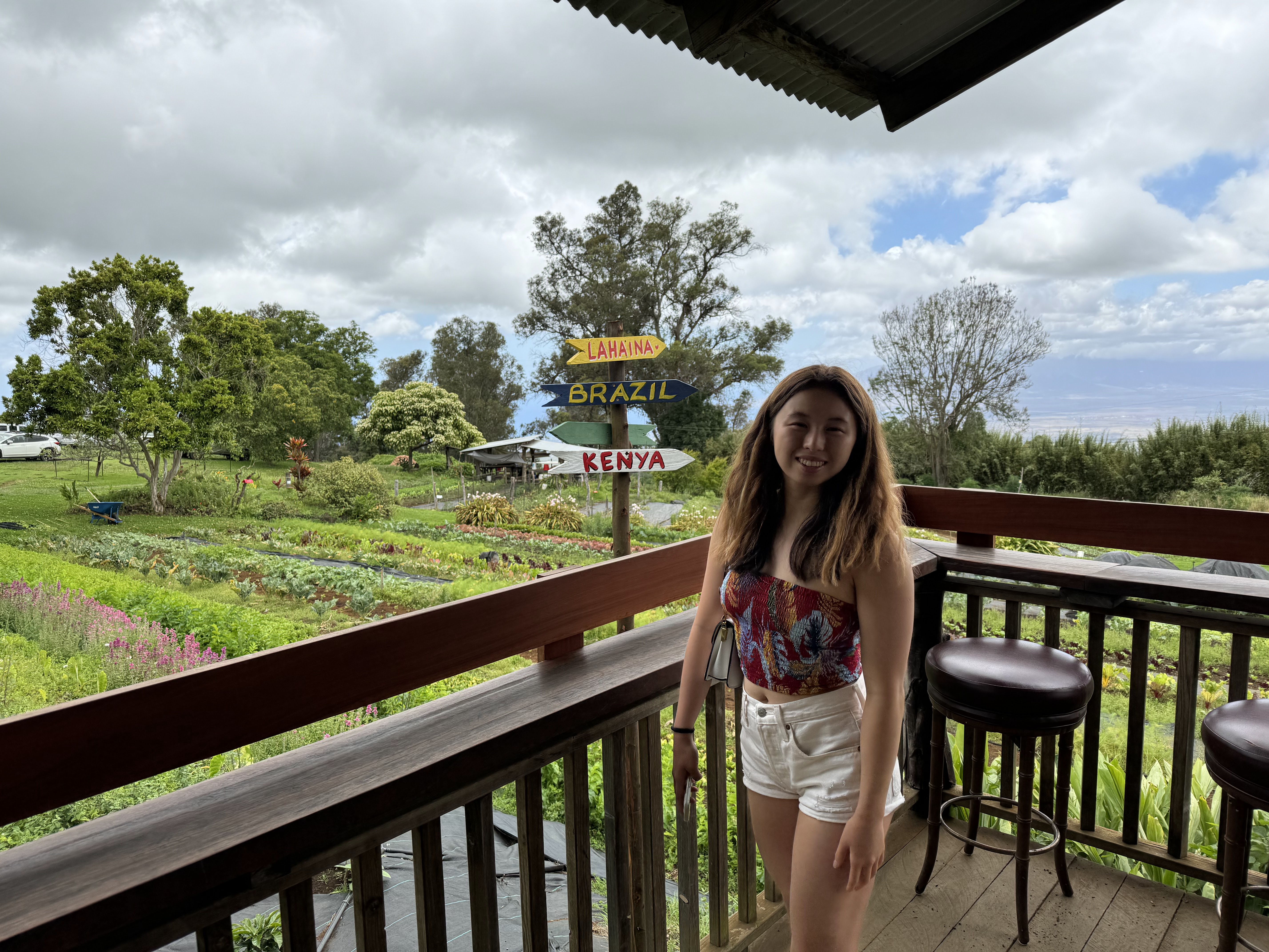 Kia on an upcountry farm in Maui