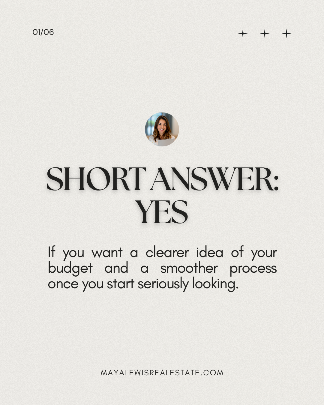 Answer slide: Short answer, yes